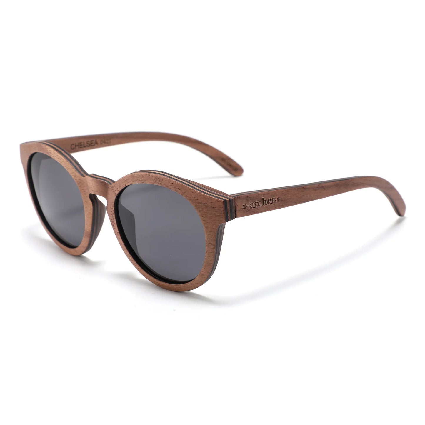 Chelsea Sunglasses - Brown Wood