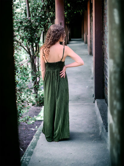 Shelly Jumpsuit - Forest Green