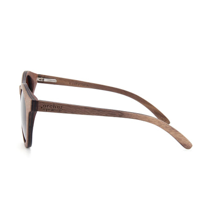 Chelsea Sunglasses - Brown Wood