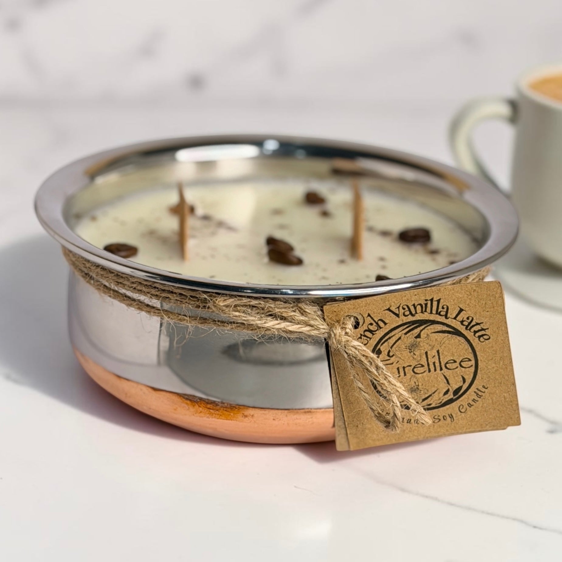 French Vanilla Latte Bowl Candle