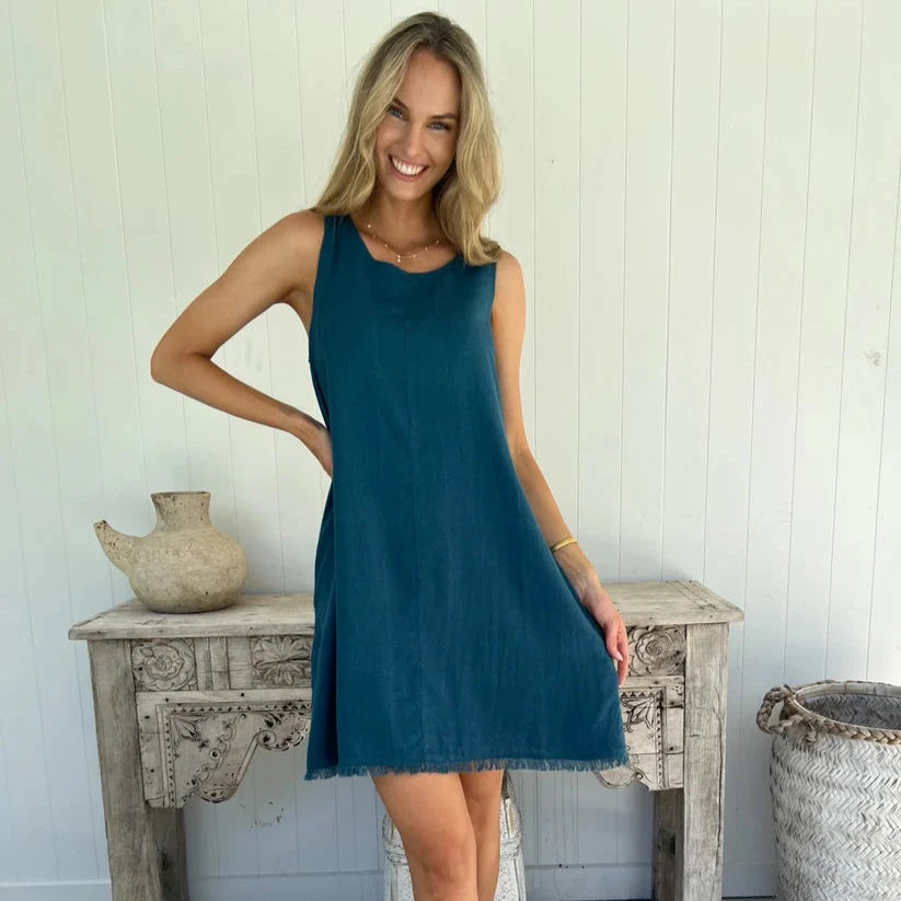 Freya Dress - Teal