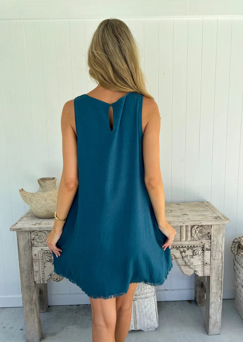 Freya Dress - Teal