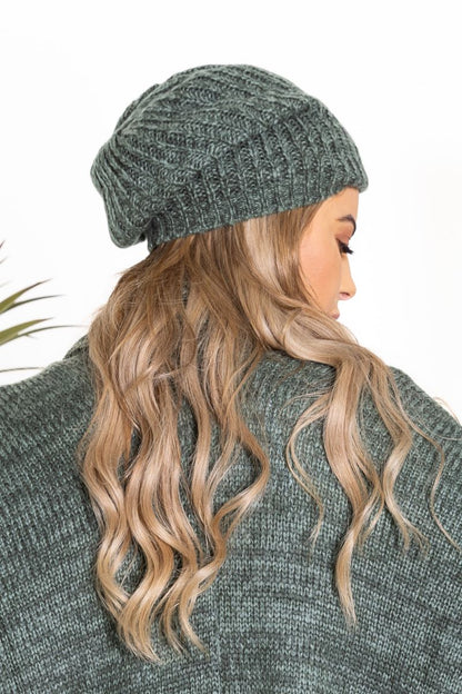 Gwen Beanie - Olive & Sage