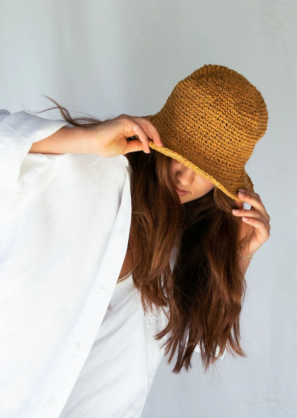 Peggie Hemp Bucket Hat - Tumeric