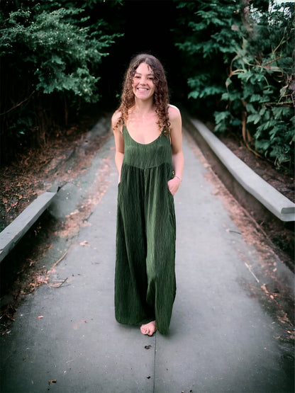 Shelly Jumpsuit - Forest Green