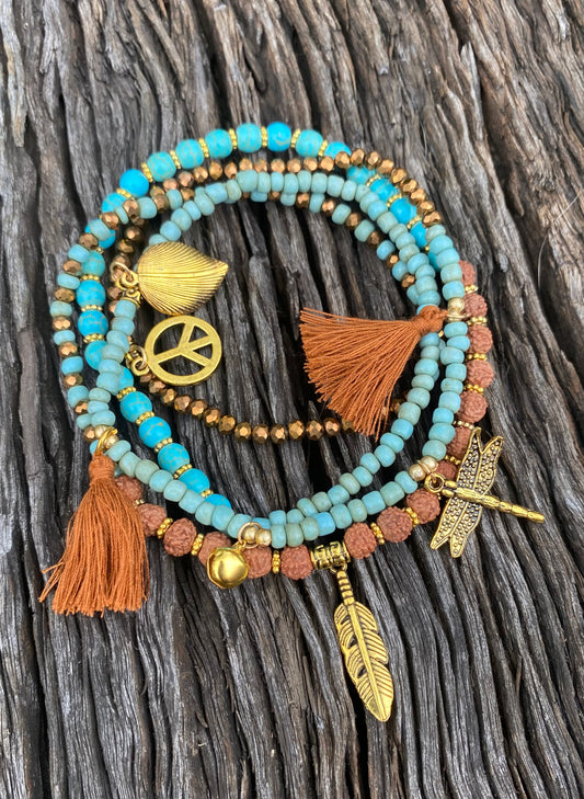 Wrap Beaded Bracelet