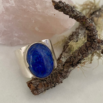 Sterling Silver Lapis Lazuli Stone Ring