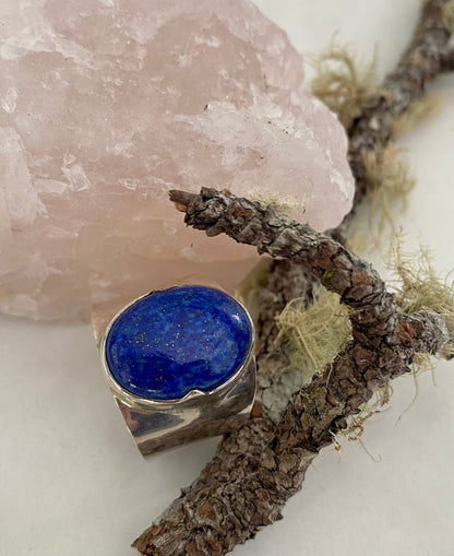 Sterling Silver Lapis Lazuli Stone Ring