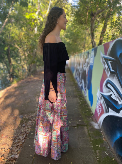 Indigo Maxi Skirt