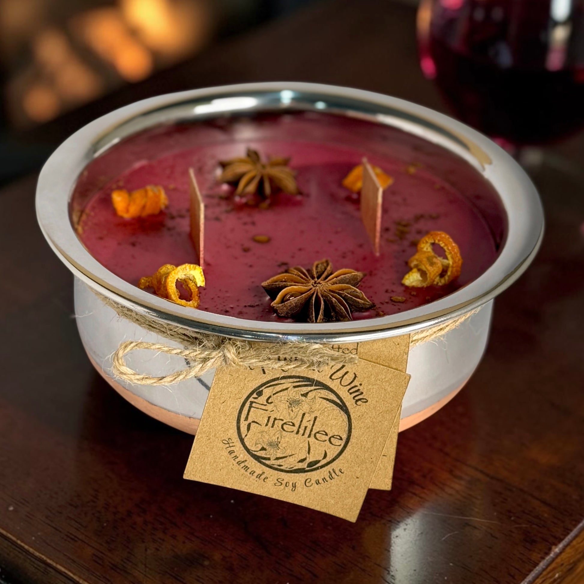Mulled Wine Woodwick Bowl Candle