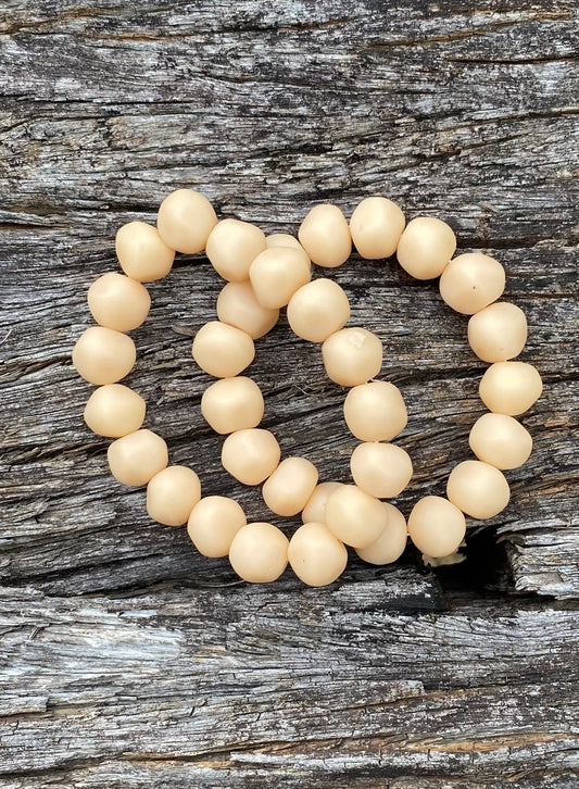 Resin Beaded Bracelet - Peach