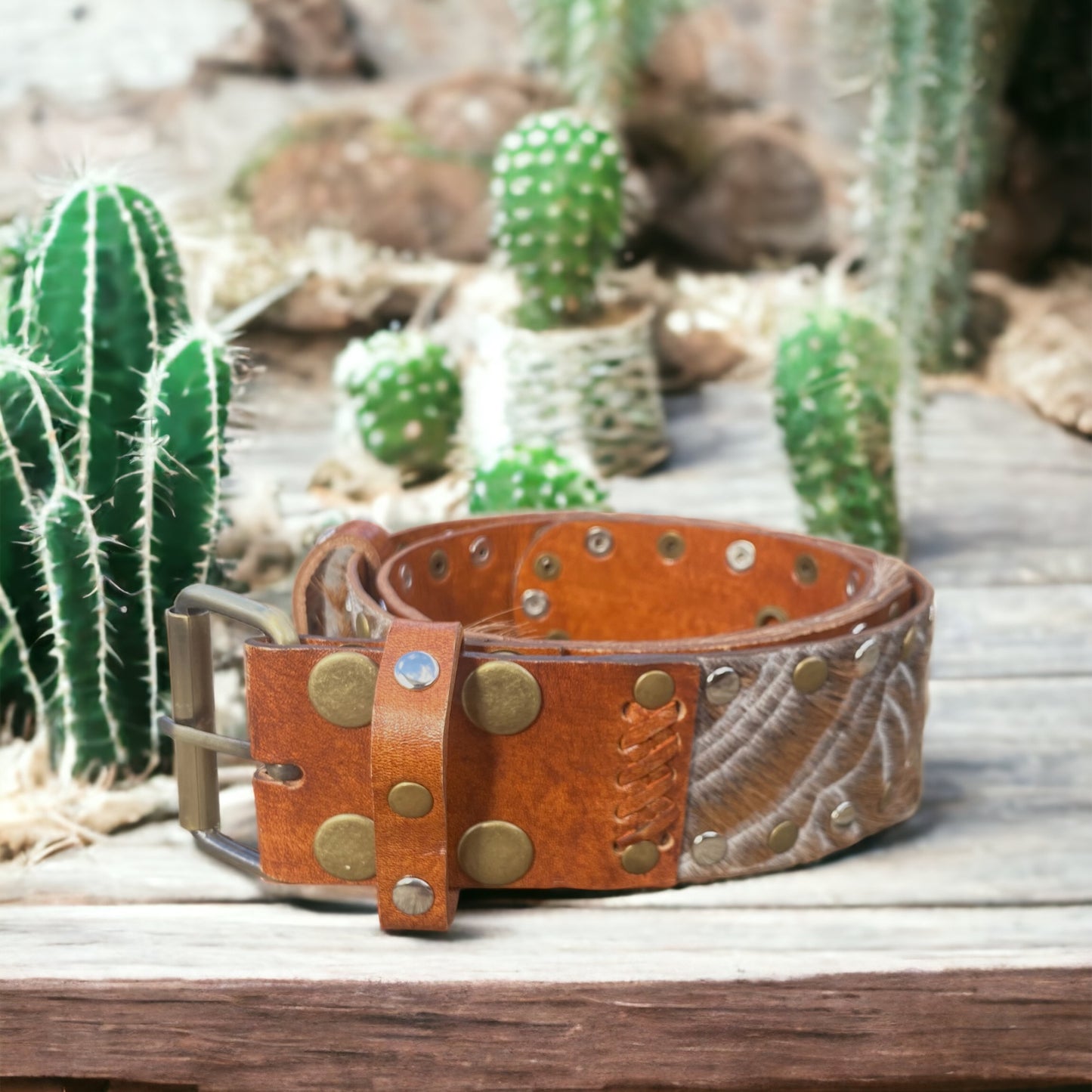 Cowhide Belt - Tan