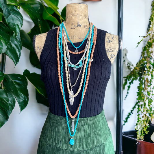 Multistrand Bohemian Layering Necklace