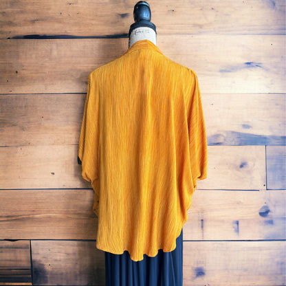 Free Size Cape - Mustard