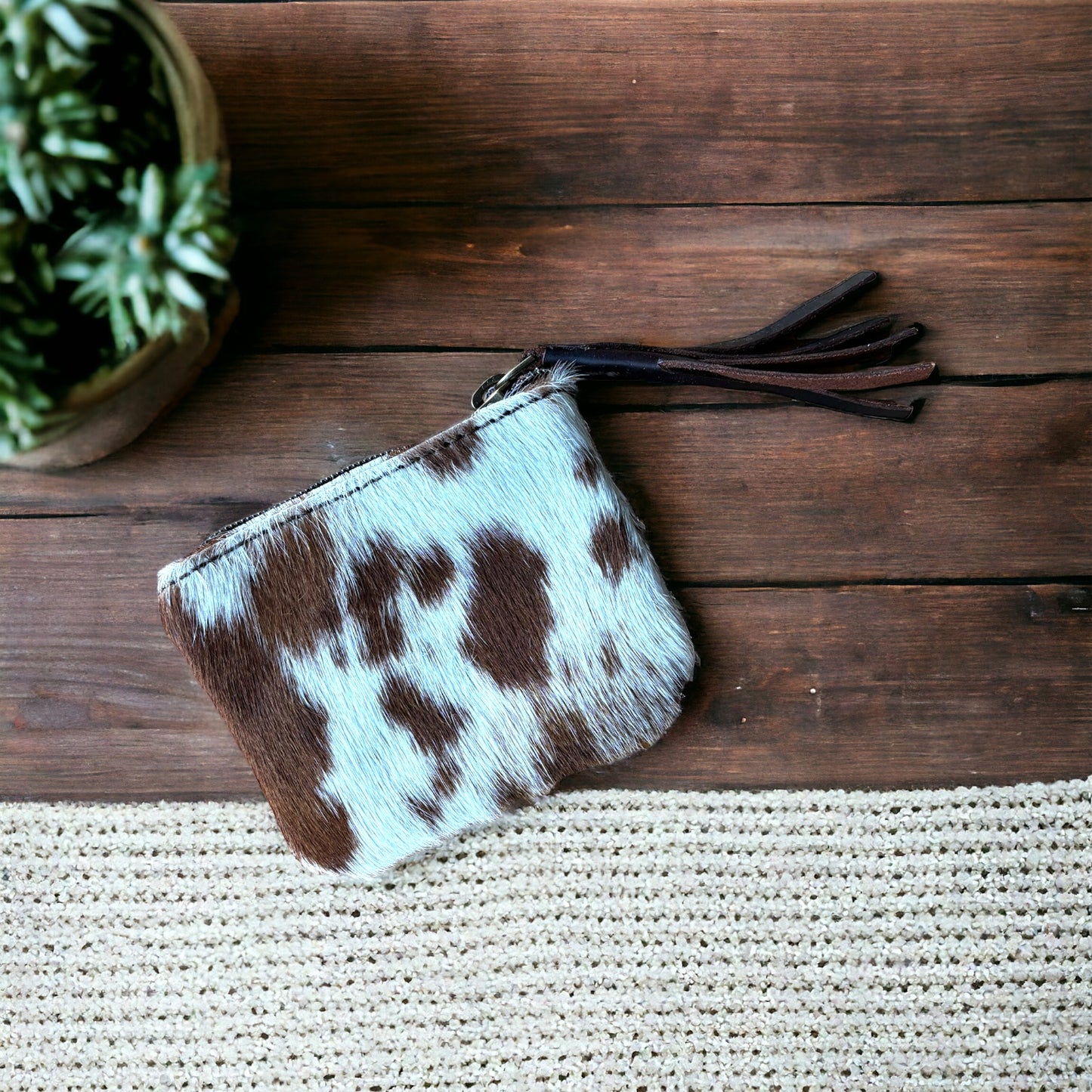 Cowhide Coin Purse