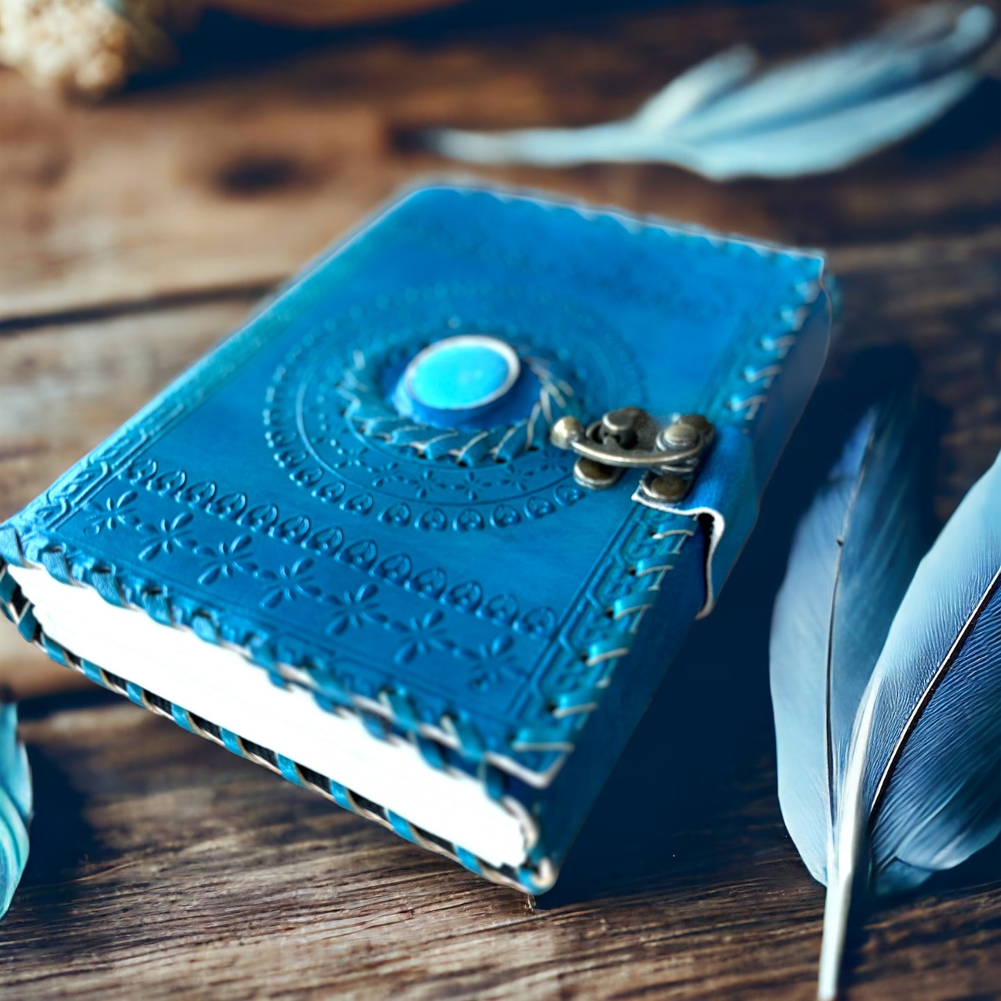 Azure Leather Journal