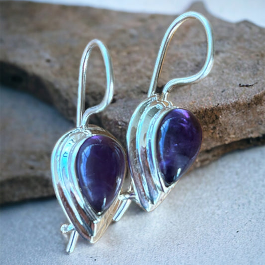 Amethyst Teardrop earrings