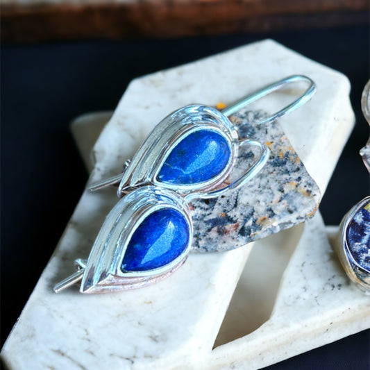 Lapis Lazuli Teardrop earrings