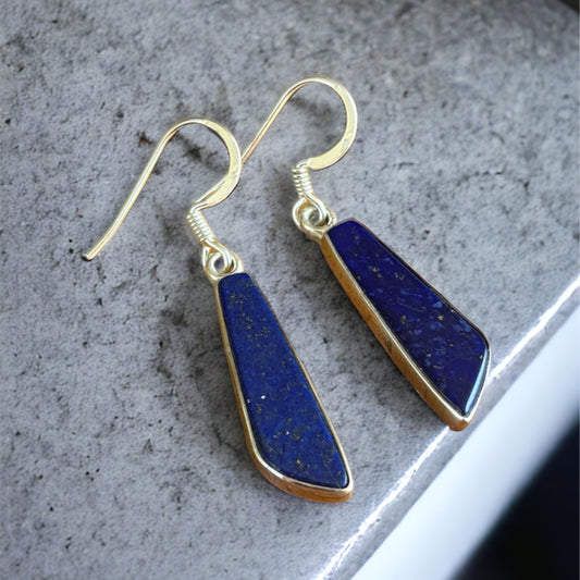 Lapis Lazuli sterling silver earrings