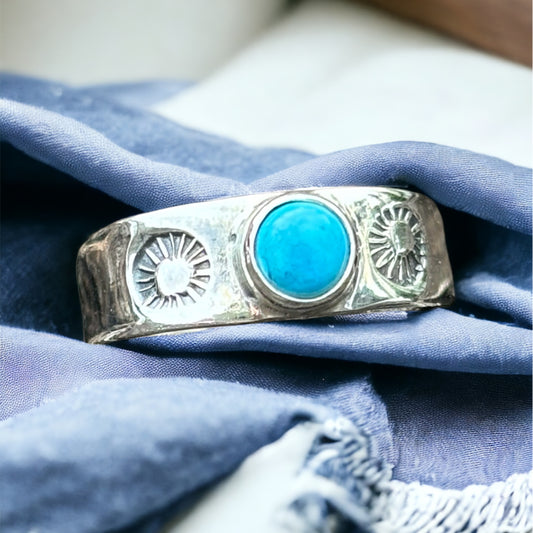 Sterling Silver Turquoise Toe Ring