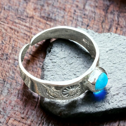 Sterling Silver Turquoise Toe Ring