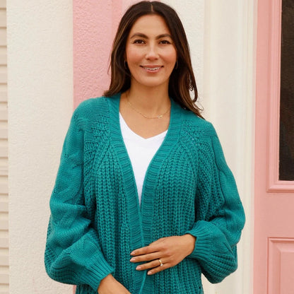 Elly Cardigan - Turquoise