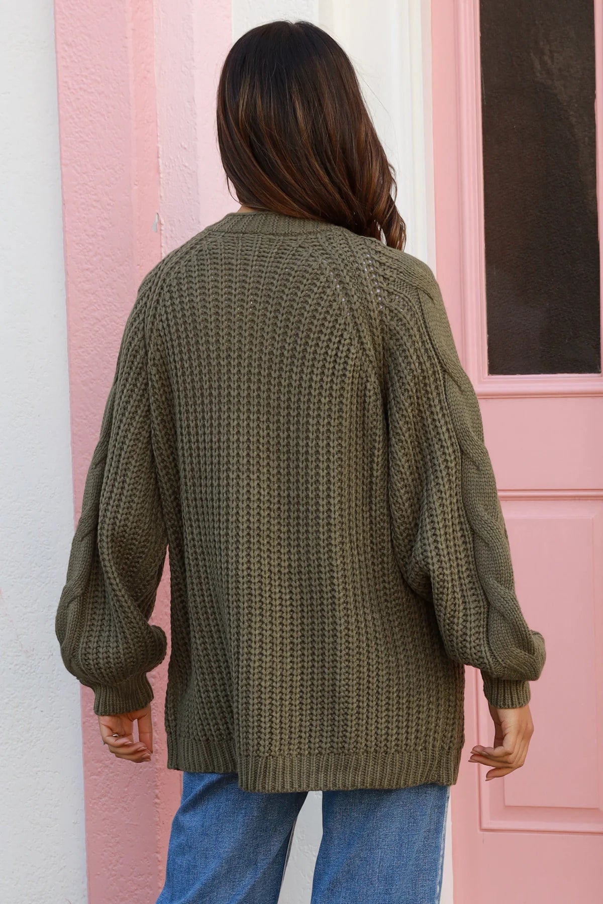 Elly Cardigan - Khaki