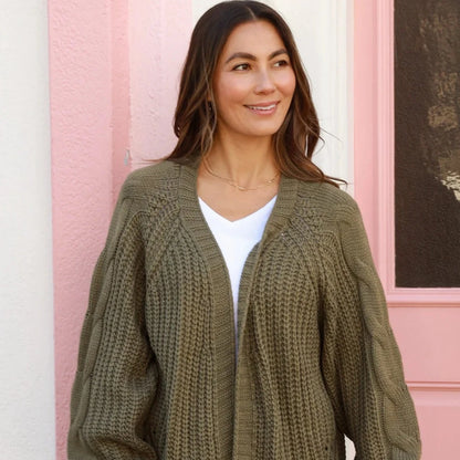 Elly Cardigan - Khaki