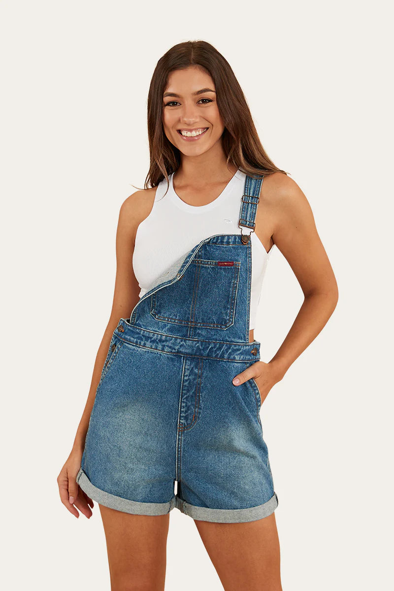 Weekender Womens Overall - Mid Wash Blue