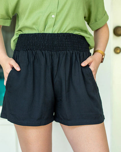 Rayon Shorts - Black