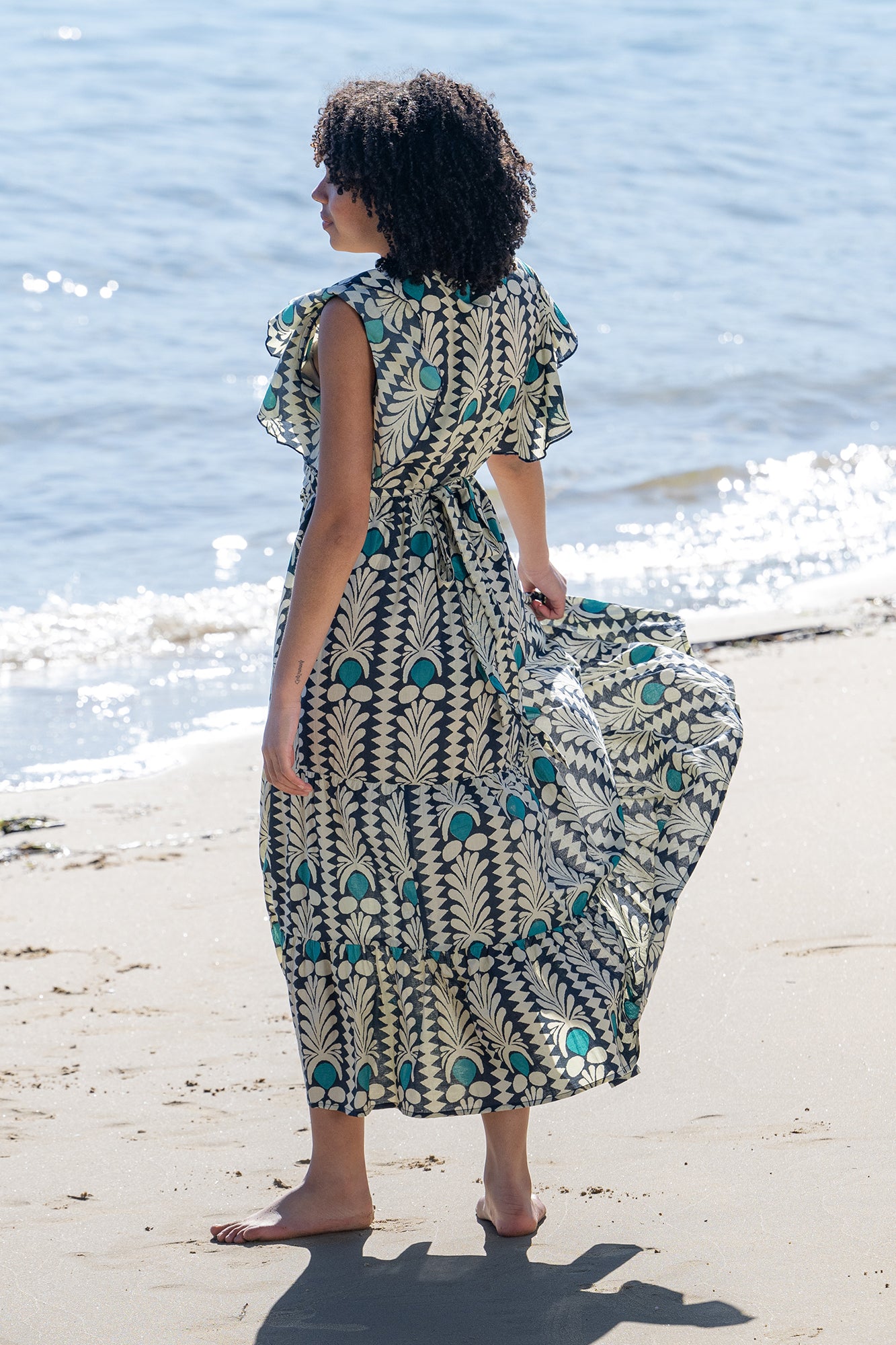 Bondi Cotton Wrap Maxi Dress