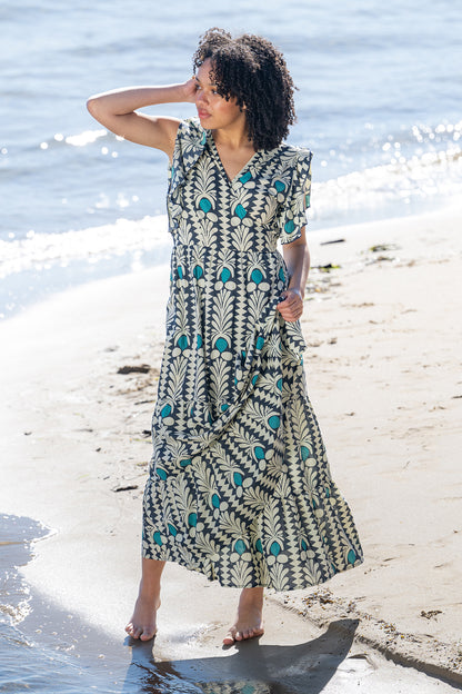 Bondi Cotton Wrap Maxi Dress