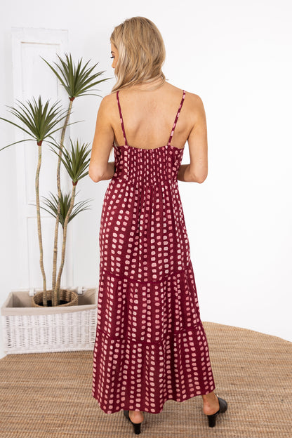 Natalie Maxi Dress - Wine