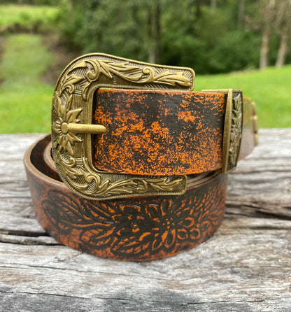 Vintage Sunflower Belt