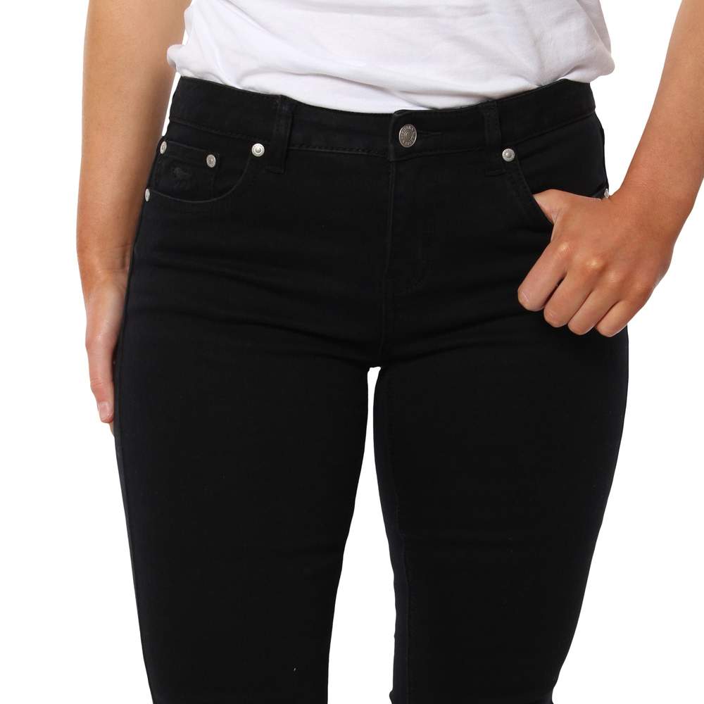 Sophie Mid Rise Skinny Jeans - Black