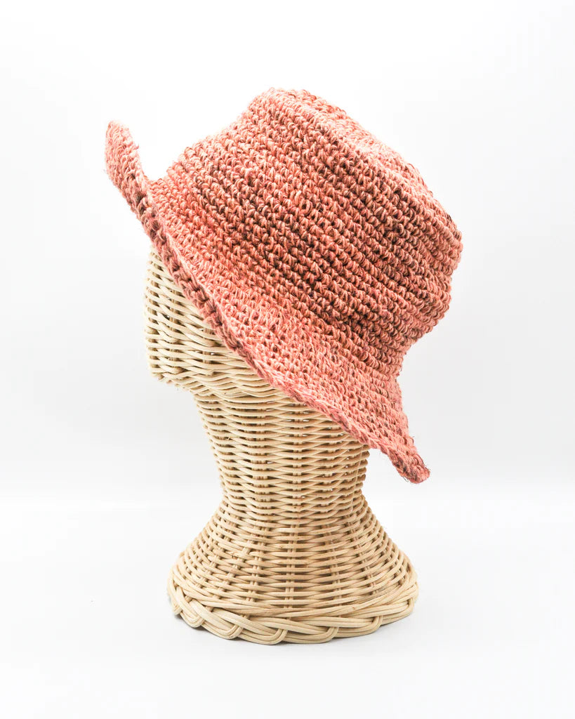 Peggie Hemp Bucket Hat - Peony